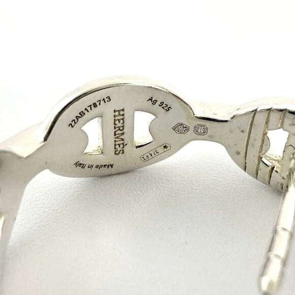 HERMES Silver Earrings - Picture 8 of 10